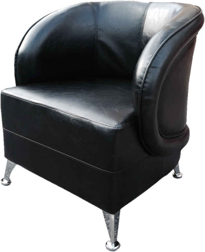 HB-032 Black Tub Reception Chair